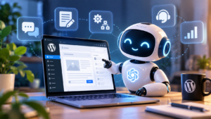 دستیار هوش مصنوعی در کنار پیشخوان وردپرس برای پشتیبانی و اتوماسیون سایت